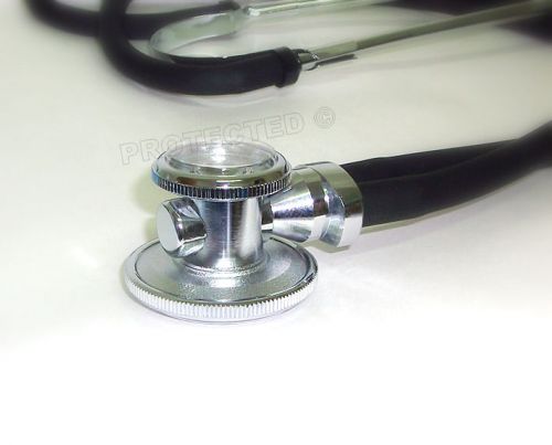 New Black Stethoscope Sprague Rappaport Dual Head Nurse Doctor Paramedic CE Mark