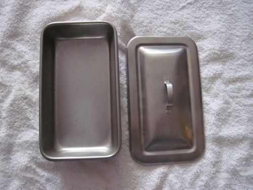 Surgical instrument tray with lid for sale