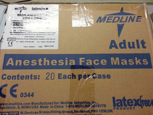 20 Medline Anesthesia Face Masks Latex Free DYNJAAMASK Adult Size 5 Case