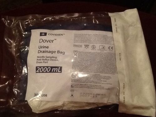 New&amp;sealed! dover urine drainage bag-2000ml,by covidien, ref 6208 for sale