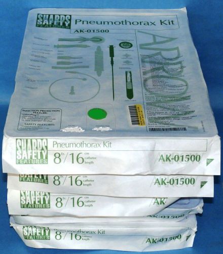 Arrow  Kits 8 fr./16 cm.  Ref AK-01500, lot of 5, exp.