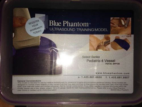 Blue phantom: pediatric 4 vessel ultrasound training block model brand new for sale