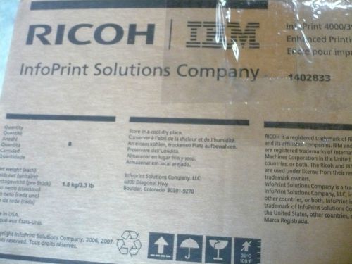 BOX of 6 New OEM Genuine IBM 1402833 Enhance Toner Infoprint 4000/3900