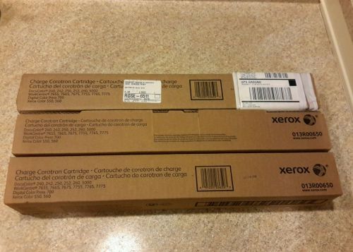 3 genuine xerox corotron cartridge 013r00650 240/242/250/252/260/7655/7665/7675 for sale