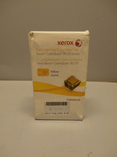 New Genuine Xerox 108R00928 Yellow ColorQube Ink Sticks for  8750 (2pk)Sealed