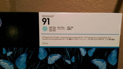HP Design Jet 91 Pigment ink toner cartridge C9470A 775 ml light Cyan Aug 2016