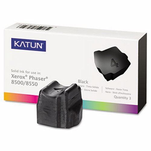 Katun KAT37986 Compatible, Solid Ink, 3,000 Yield, 3 per Box, Black (KAT37986)