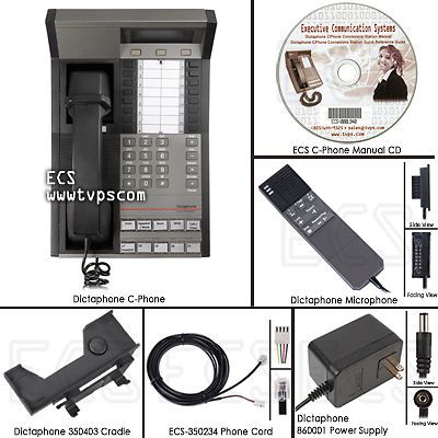 Pre-owned dictaphone 0421 c-phone digital dictation station  with microphone for sale