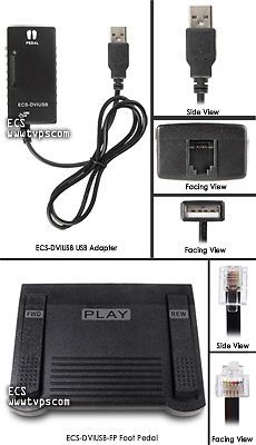 ECS-DVIUSB-FP Foot Pedal and ECS-DVIUSB Adapter DVI-USB