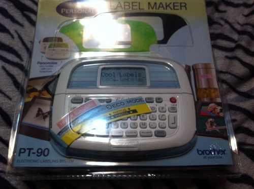 Brother Personal Labeler Making Machine, White (PT90) New