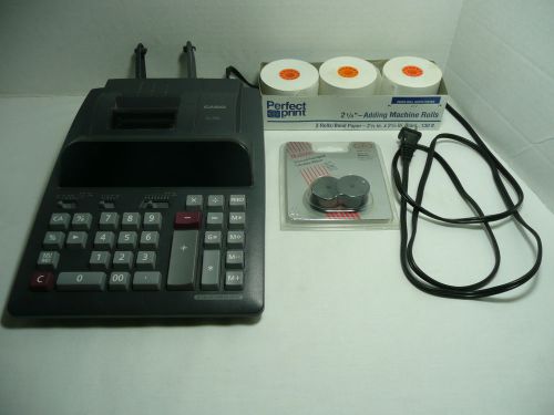CASIO Electronic Printing CALCULATOR DL-210L, Paper, Ribbon, Manual, Hardly Used