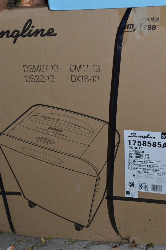 New unopened in the factory box pro gbc swingline ds22-13 office shredder for sale