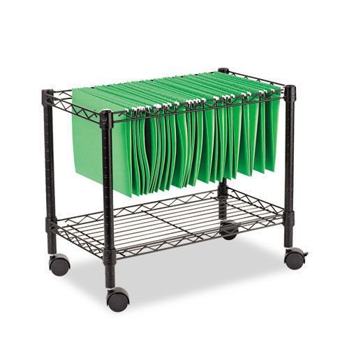 New alera fw601424bl single-tier rolling file cart cabinent  24x14x21  black for sale
