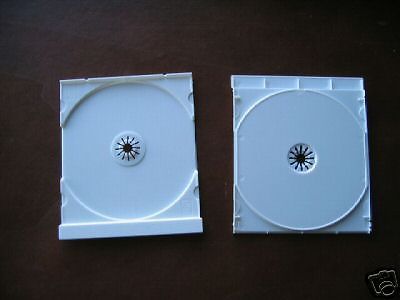 1000 SINGLE CD TRAYS - WHITE - LZ01PK