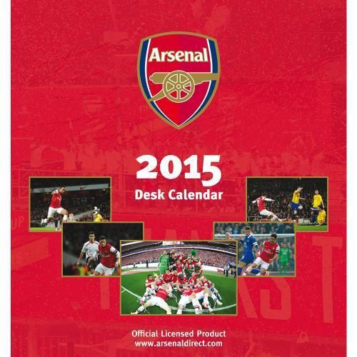 NEW OFFICIAL ARSENAL FOOTBALL CLUB 2015 DESK CALENDAR DESKTOP OFFICE