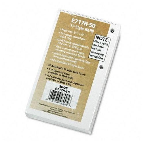 At-A-Glance One-Color Daily Desk Calendar Refill, Recycled Paper, 3-1/2w x 6h -