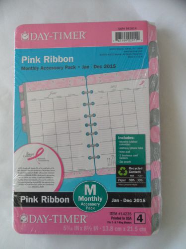 Day Timer Pink Ribbon Monthly Accessory Pack - Size 4 (#14235)