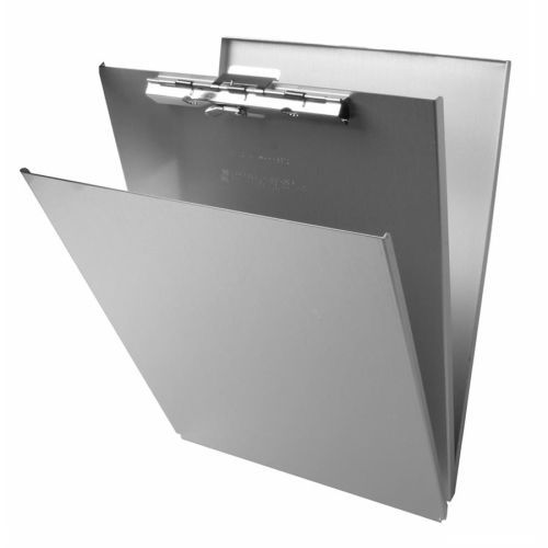 Saunders storage clipboard - 1.50&#034; cap - top opening - 8.5&#034;x12&#034; - aluminum for sale
