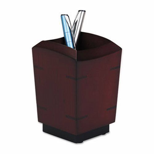 Rolodex Executive Pencil Cup, 3 1/4 x 3 1/4 x 4 5/8, Mahogany (ROL19230)