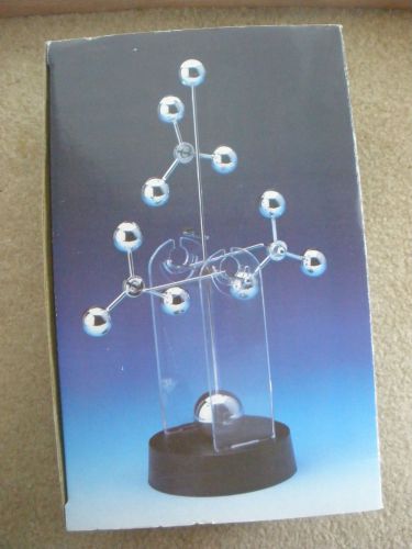 NIB Satelite Kinetic Mobile - Desk Toy - Atom in appearance - Battery Operated