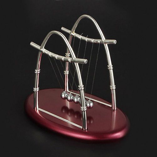 Newton&#039;s Cradle Steel Balance Ball Physics Science Fun Desk Toy Accessory Gift