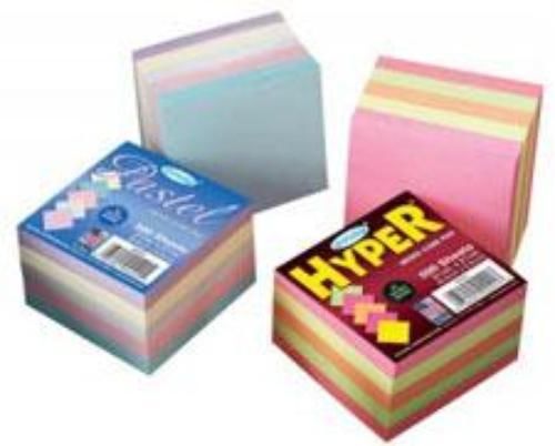 Pacon Array Memo Cube Hyper 3-1/2&#039;&#039; x 3-1/2&#039;&#039; 500 Sheets
