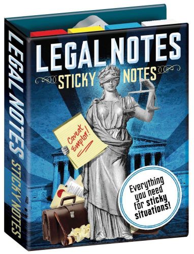 Sticky Notes  LEGAL NOTES Lawyer Attorney post-its