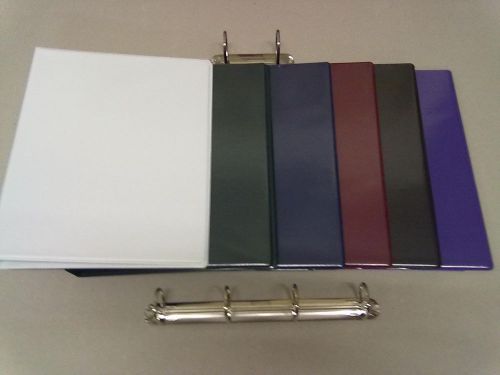 A4 PVC RING BINDERS(15/20/25)-CHOOSE FROM VARIOUS SIZES-COLOURS &amp; HOW MANY RINGS