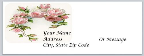 30 Roses Personalized Return Address Labels Buy 3 get 1 free (bo47)