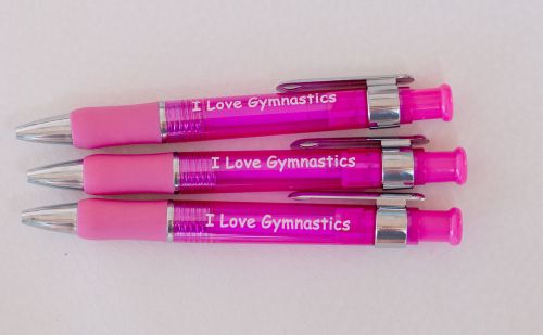 Gymnastics pens - PINK - Pack of 5