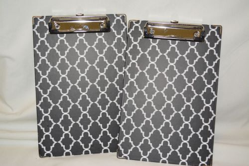 2 Mini Clipboards - Black Onyx Design on Laminate/Hardboard - Drawings / Raffles