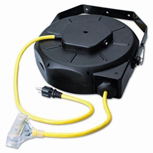 Cci Retractable Industrial Extension Cord Reel, 50ft, Yellow/Black (COC04820)