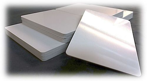 20 x blank white pvc card cr80 30 mm thick for credit card, photo id, &amp; graphics for sale