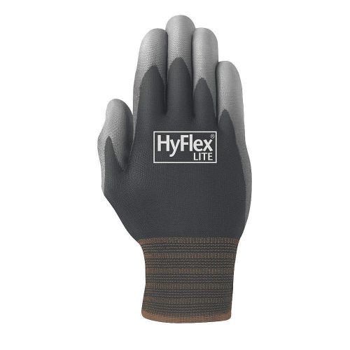 Coated Gloves, 8, Black/Gray, PR 11-600-8