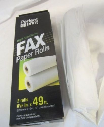 PERFECT PRINT 3 rolls of fax paper 49&#039; - NEW