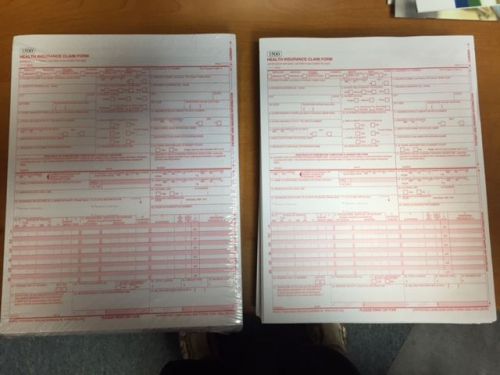 New cms 1500 claim forms - hcfa (version 02/12) (950 sheets) for sale