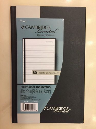Cambridge Business Notebook, 8In X 4 7/8 In, 80 Sheets, Ruled notebook,