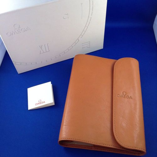 omega luxury brown leather organizer baselworld 2014