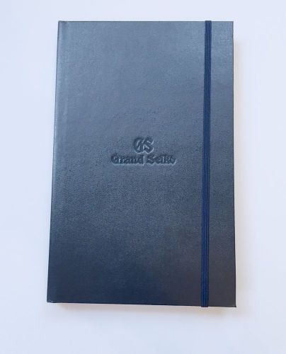 Grand Seiko Blue Hard Cover Notebook w/ Debossed logo