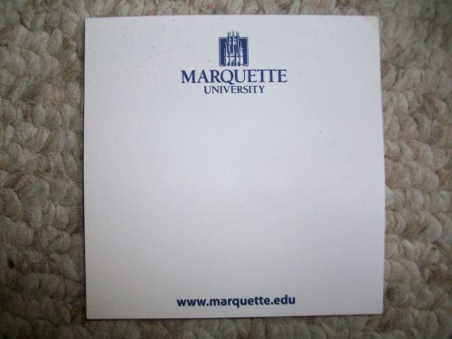 Marquette University Sticky Notes Pad Only 4 Sticky Notes Left in Pad