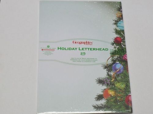 Geographics GeoPaper Holiday Letterhead O&#039;Christmas Tree A4 Xmas paper 48919