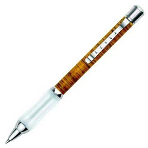 Sensa Woodwind Bamboo New Blue Gel Ink Twist-Retractable Ballpoint Pen