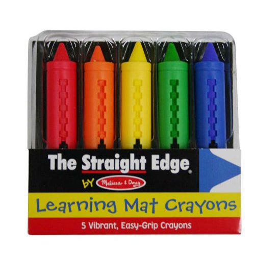 Melissa &amp; Doug Learning Mat Crayons (5 Colors)