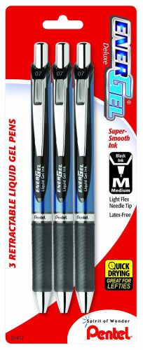 Pentel EnerGel Deluxe RTX Retractable Liquid Gel Pen, 0.7mm, Needle Tip, Black