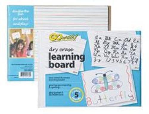Pacon GoWrite! Dry Erase Learning Boards Non Adhesive 11&#039;&#039; x 8-1/2&#039;&#039; 3/4&#039;&#039; Ruled