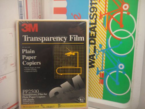 3M PP2500 transparency film replaces 3M 686/688, Scotch 501/503. 100 count NEW