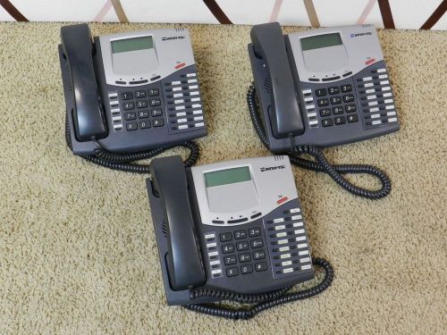 LOT OF (3) INTER-TEL 8520 LCD DISPLAY SPEAKER DISPLAY DIGITAL TELEPHONES ~ L@@K!
