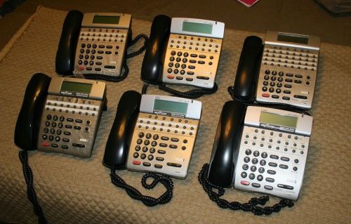 NEC DTERM80  DTH-16D-1 &amp; DTH-16D-2 &amp;  DTH-32D SET OF 6 CORDED BUSINESS PHONES