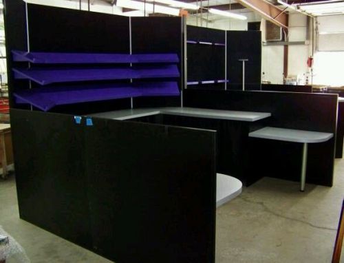 Trade show booth 10&#039;x20&#039;- 2)10&#039;x10&#039; made by expo displays pool/cue stick holder for sale