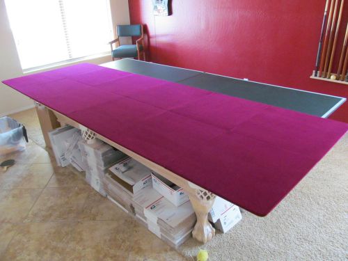 Velvet red felt fold out table top display for trade shows for sale
